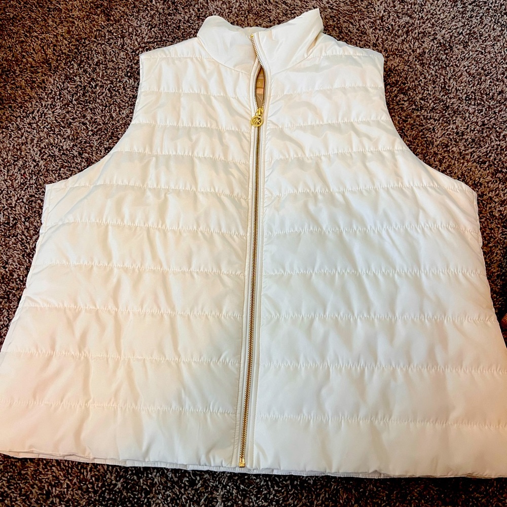 Michael Kors White puffy vest